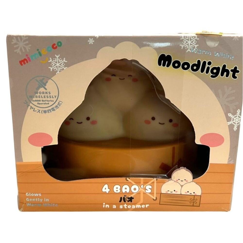 MIMICOCO Warm White Moodlight - 4 Bao's in a Steamer (NEW in BOX)